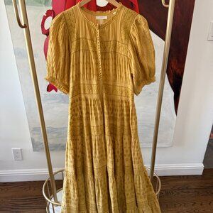 DÔEN ROLANDE DRESS -- WHEAT -- SIZE MEDIUM
